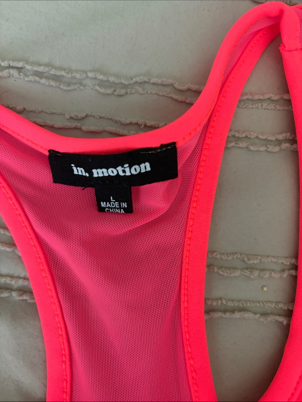 Nike Hot Pink Drip-Logo Racerback Sports Bra - Picture 2 of 6